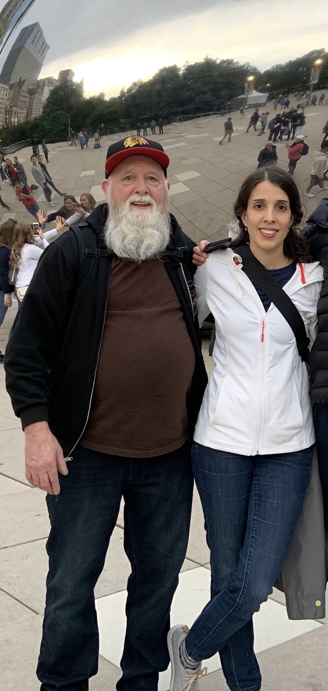Tom and Blanca standing together