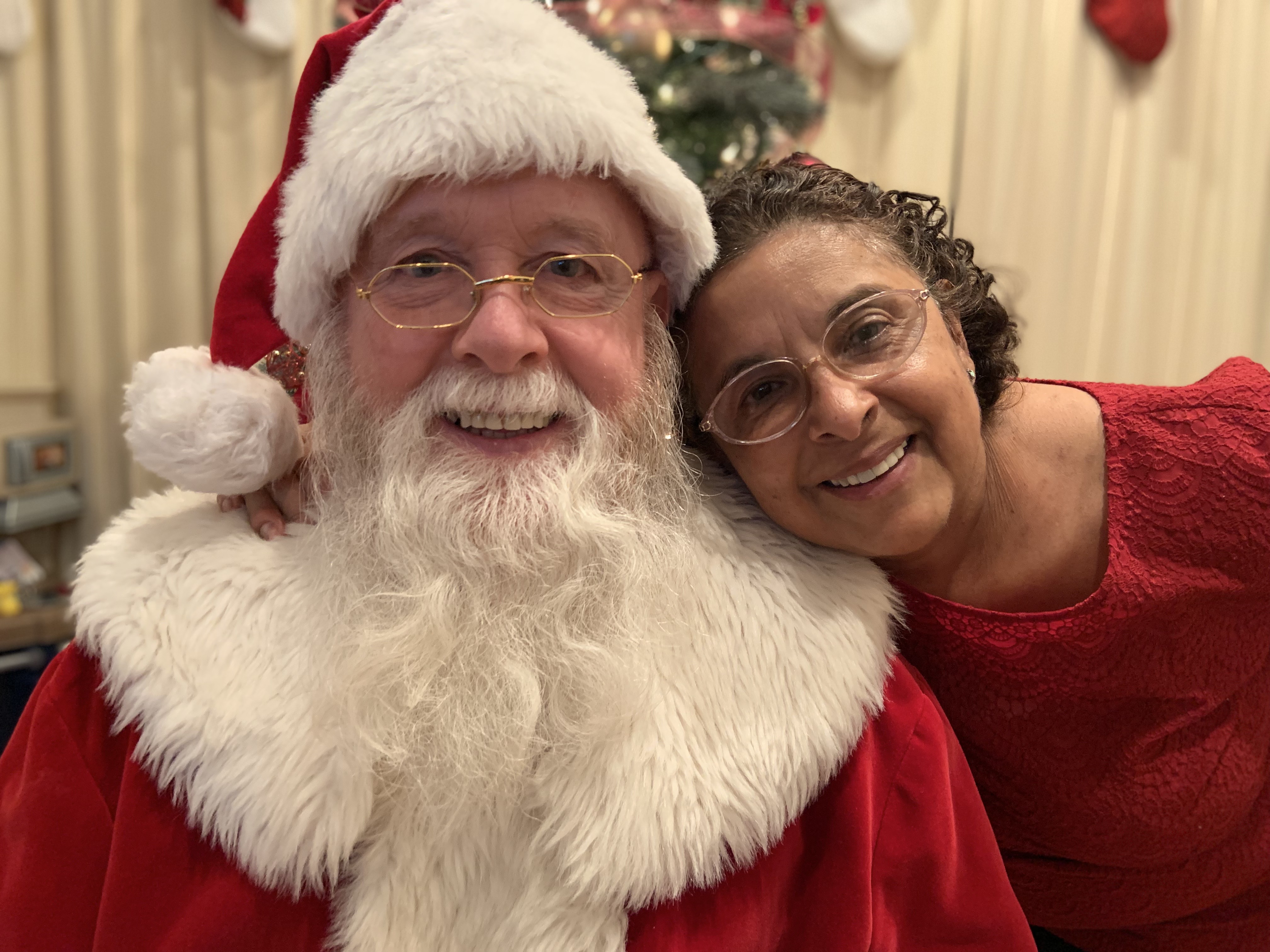 Tom and Blanca during the holiday season